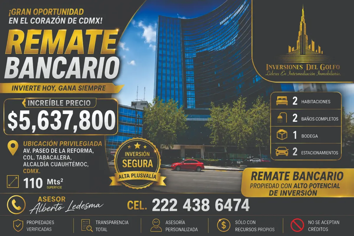 Departamento en venta en Tabacalera, Cuauhtémoc — foto 1 de 10