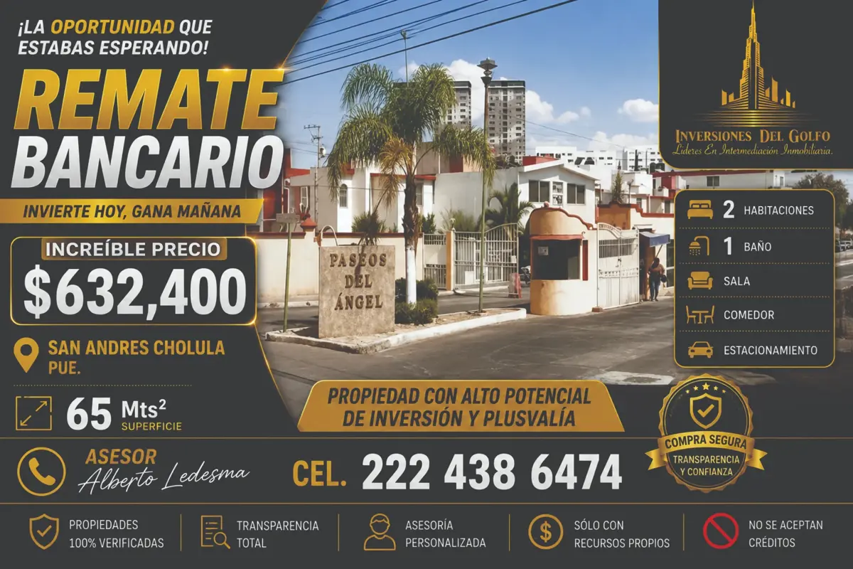 Casa en venta en Paseos del Ángel, San Andrés Cholula — foto 1 de 11
