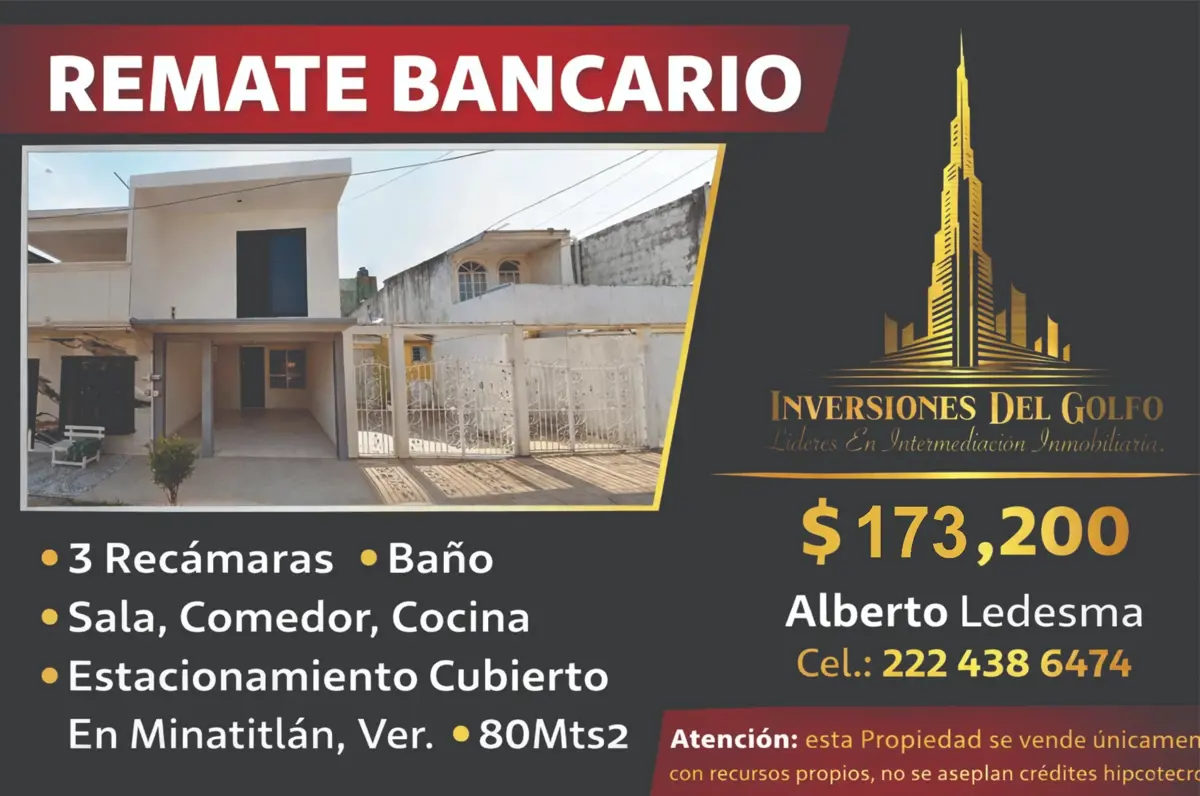 Casa en venta en Jardines de Tlalcualeya, Minatitlán — foto 1 de 10