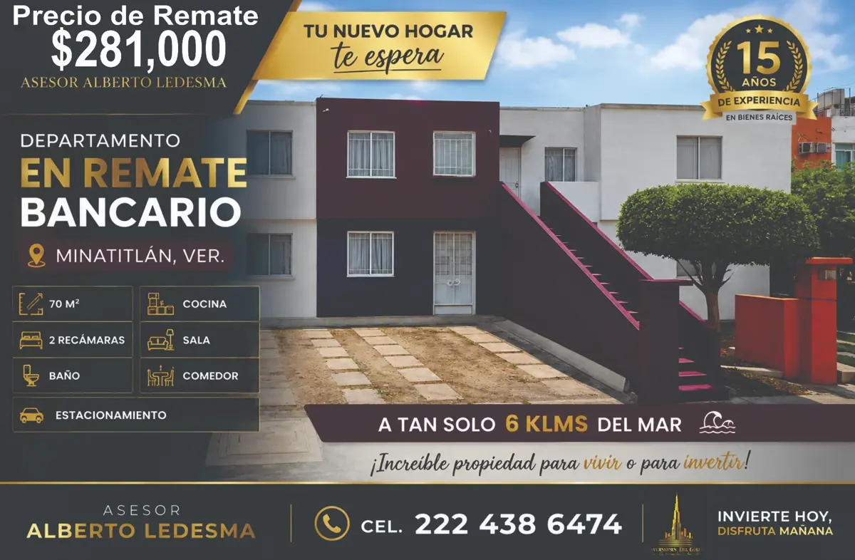 Departamento en venta en Oasis, Veracruz — foto 1 de 13