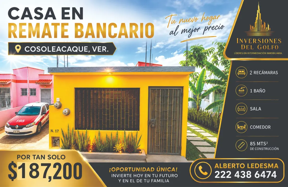 Casa en venta en Residencial las Olas, Cosoleacaque — foto 1 de 9