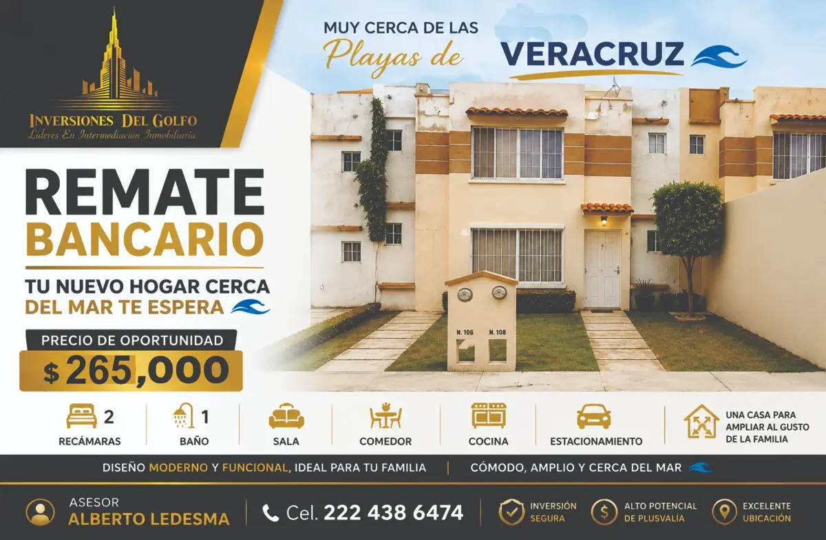 Casa en venta en Residencial las Olas, Cosoleacaque — foto 1 de 11