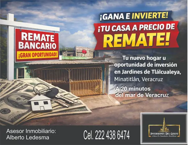 Casa en Venta en Minatitlán, Veracruz - Oportunidad Única en Jardines de Tlalcualeya