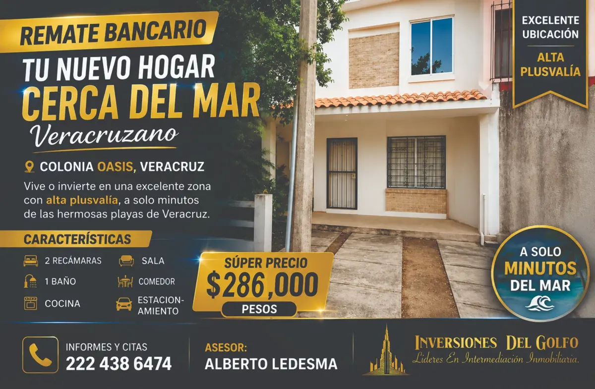 Casa en venta en Residencial las Olas, Cosoleacaque — foto 1 de 12