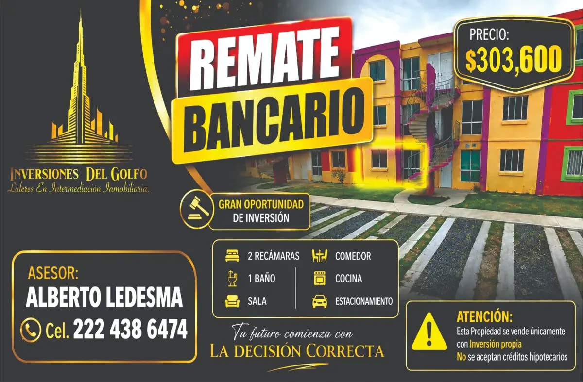 Departamento en venta en Hacienda Sotavento, Veracruz — foto 1 de 12