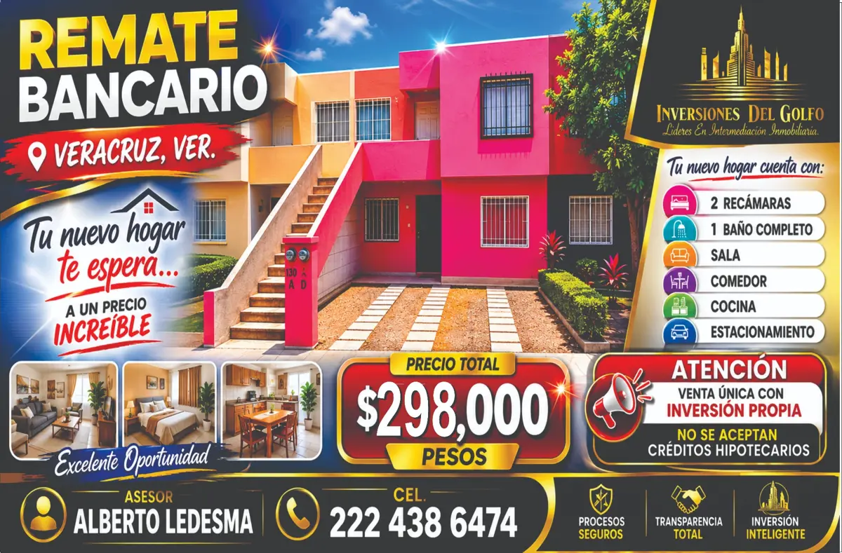 Departamento en venta en Oasis, Veracruz — foto 1 de 15