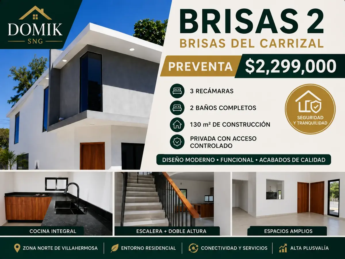 Casa en venta en Brisas del Carrizal, Nacajuca — foto 1 de 21