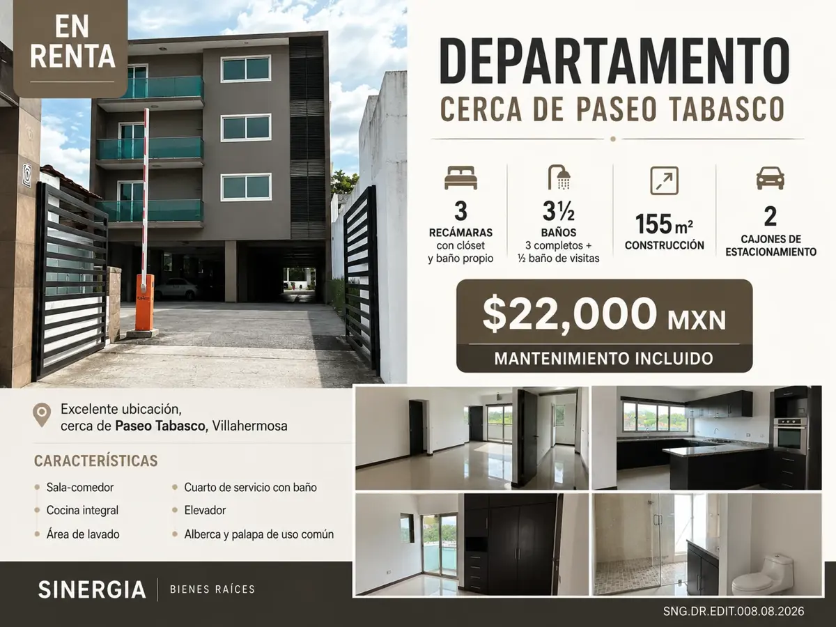 Departamento en renta en 18 de Marzo, Centro — foto 1 de 22