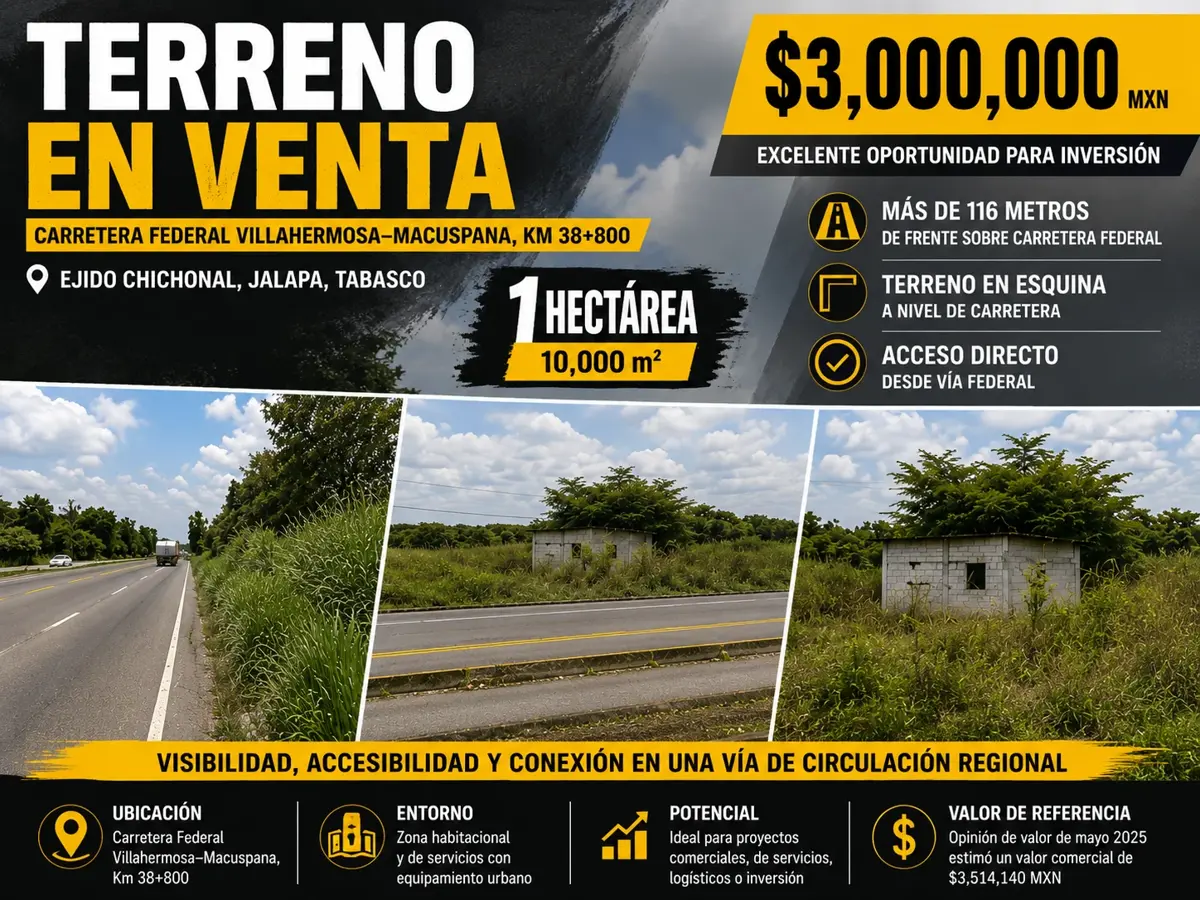 Terreno en venta en Chichonal 1ra. Sección, Jalapa — foto 1 de 22
