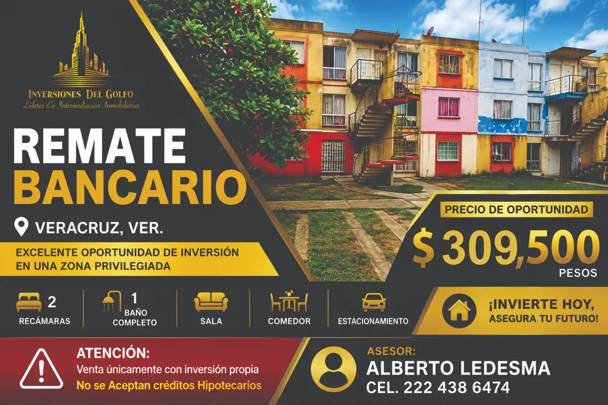Departamento en venta en Hacienda Sotavento, Veracruz — foto 1 de 12