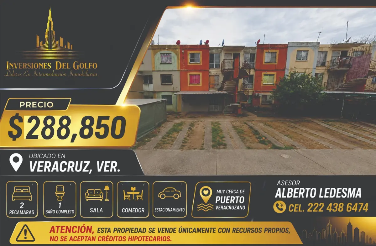 Departamento en venta en Hacienda Sotavento, Veracruz — foto 1 de 12