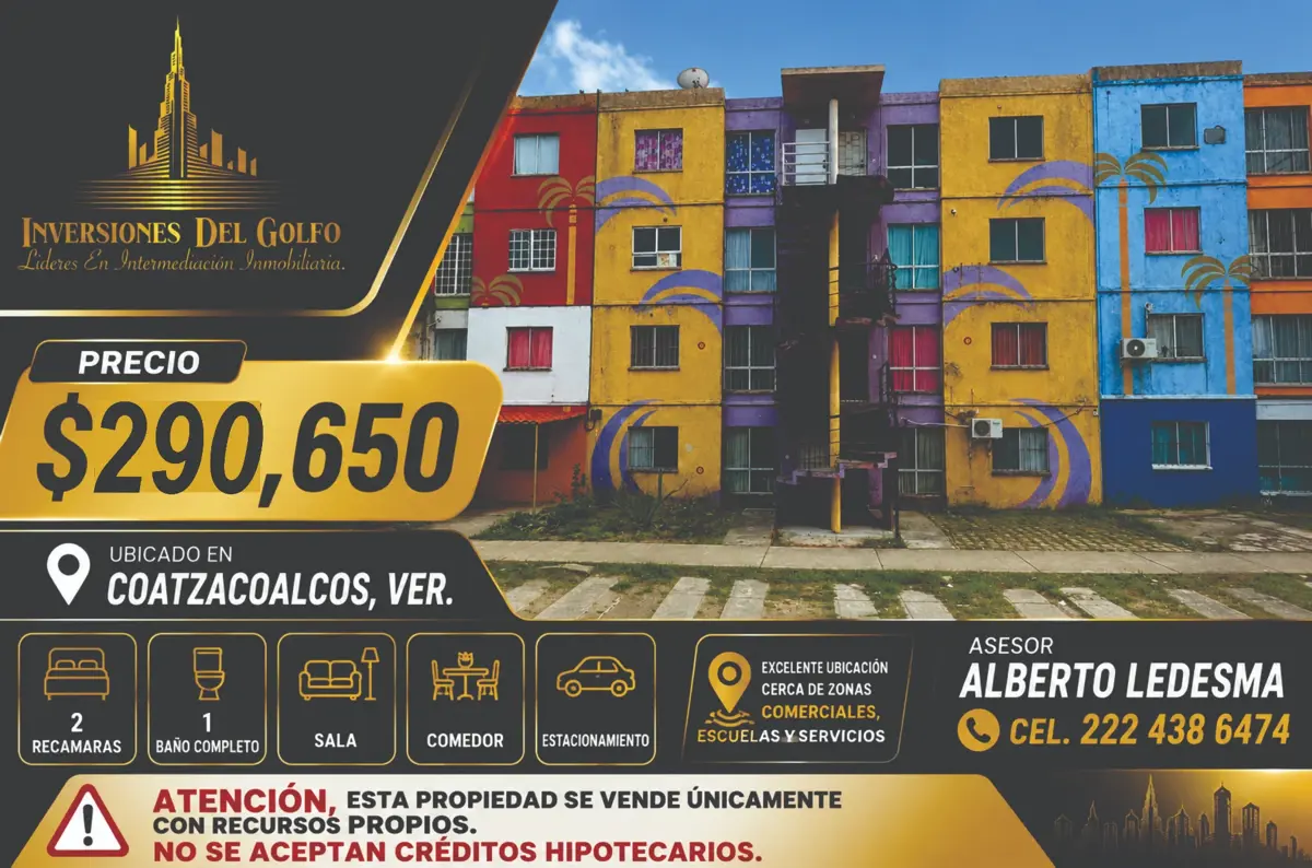 Departamento en venta en Puerto Esmeralda, Coatzacoalcos — foto 1 de 13