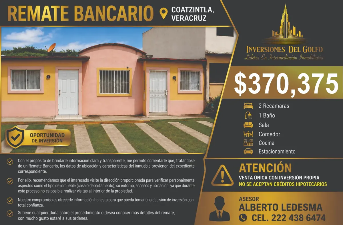 Casa en venta en Pueblo Nuevo, Coatzintla — foto 1 de 14