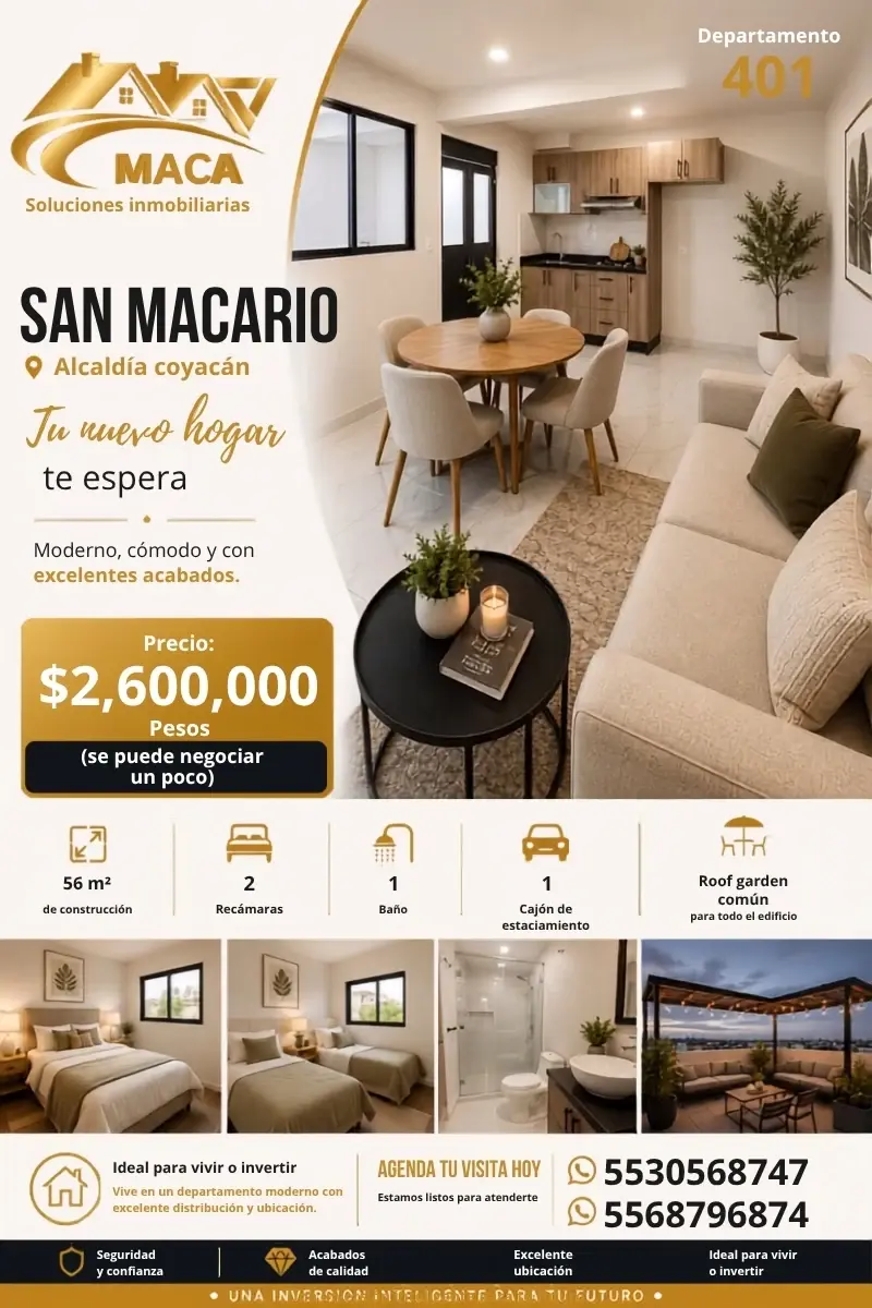 Departamento en venta en Pedregal de Santa Úrsula, Coyoacán — foto 1 de 5