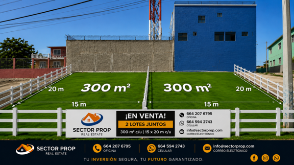 Terreno en venta en colonia Aztlan, Playas de Rosarito