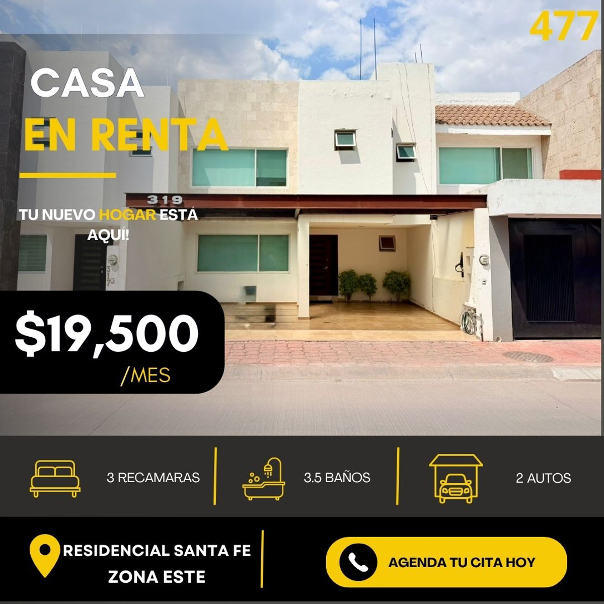 Casa en renta en Residencial Santa Fe, León — foto 1 de 15