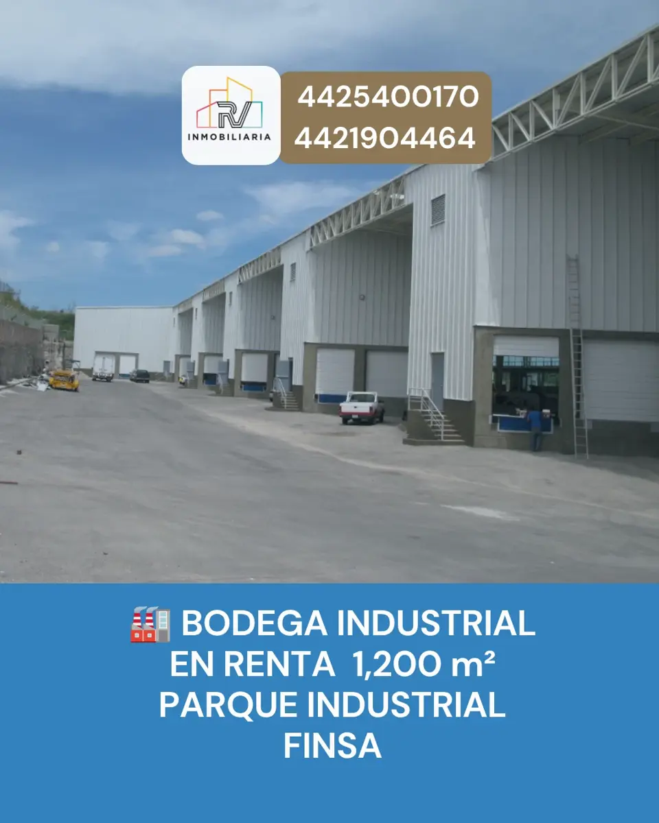Bodega en renta en Parque Industrial FINSA Querétaro, El Marqués — foto 1 de 6