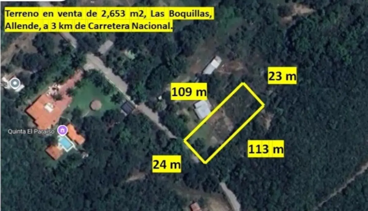 Terreno en venta en Las Boquillas, Allende — foto 1 de 5