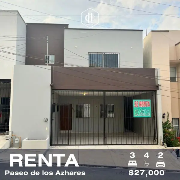 Renta| Casa en del Paseo Residencial