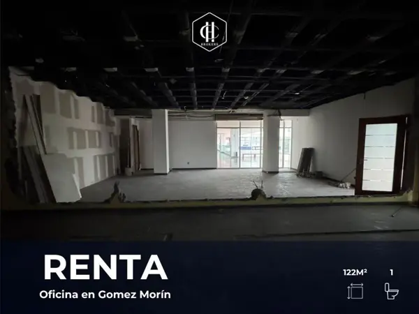 Renta | Oficina Semi - Adecuada en Gomez Morín