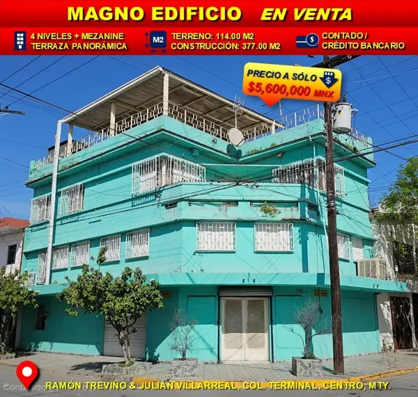 Magno Edificio en Esquina: Céntrico, Funcional y Óptimo para Uso Inmediato