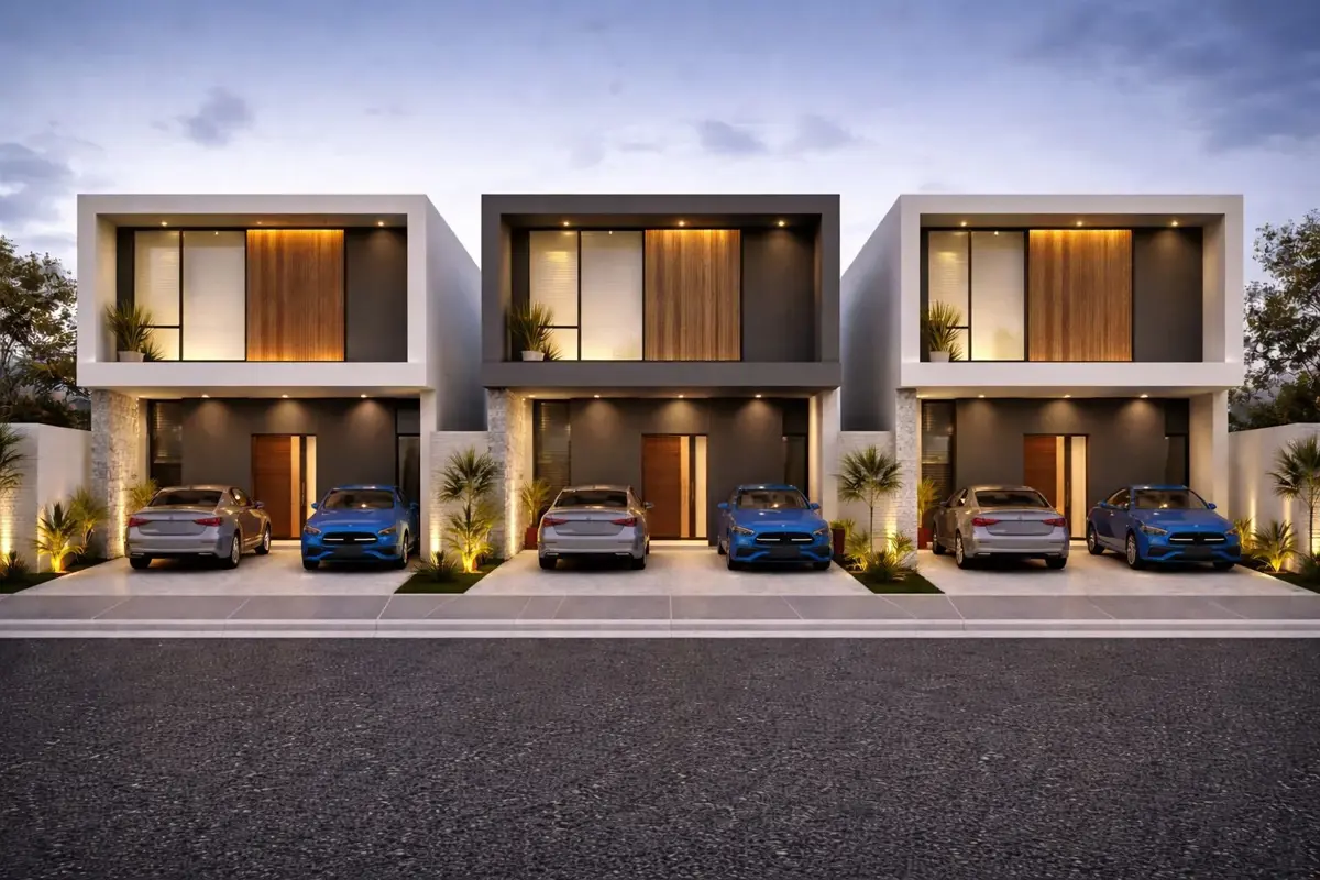Casas nuevas en construcción Casas nuevas en construcción