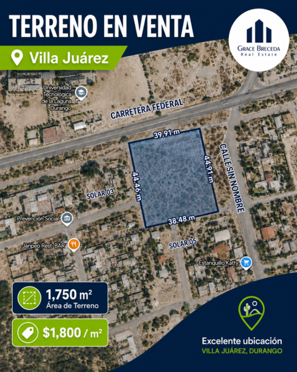 Terreno en venta en Ciudad Juárez, Lerdo — foto 1 de 2