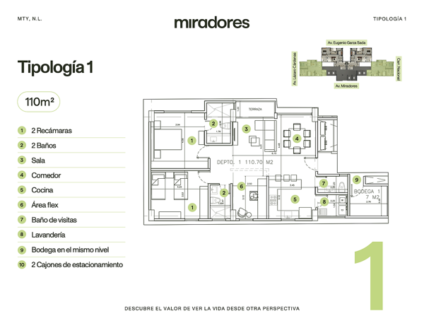 Departamento en venta en Satélite Miradores 1er Sector, Monterrey — foto 2 de 10