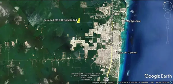 Terreno en venta en Playa del Carmen sobre Avenida Libramiento