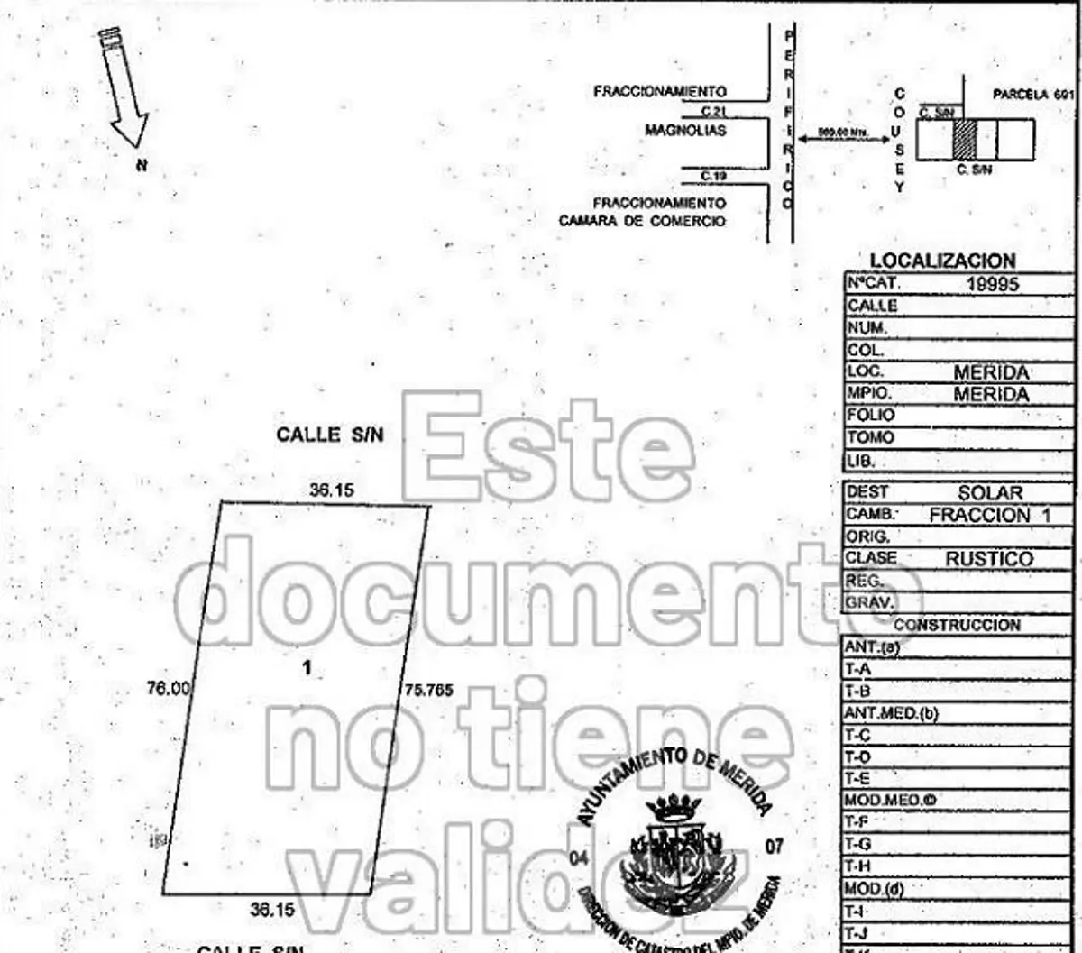 Terreno en venta en San Juan Bautista, Mérida