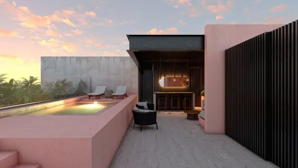 Departamento tipo estudio con amenidades en Santa Gertrudis Copó Slaka