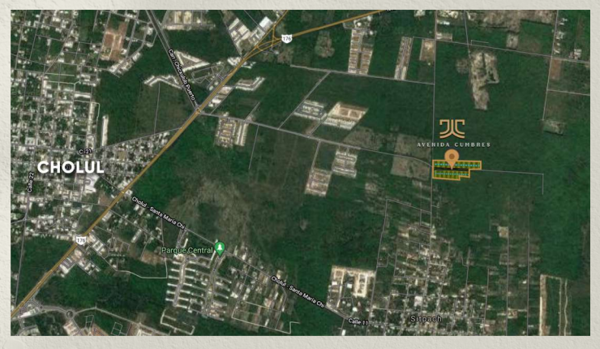 Terreno en venta en Avenida Cumbres al Norte de Mérida, Cholul.