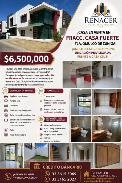 CASA FUERTE !!!! PRECIOSA CASA EN VENTA RECIEN REMODELADA LISTA PARA HABITAR