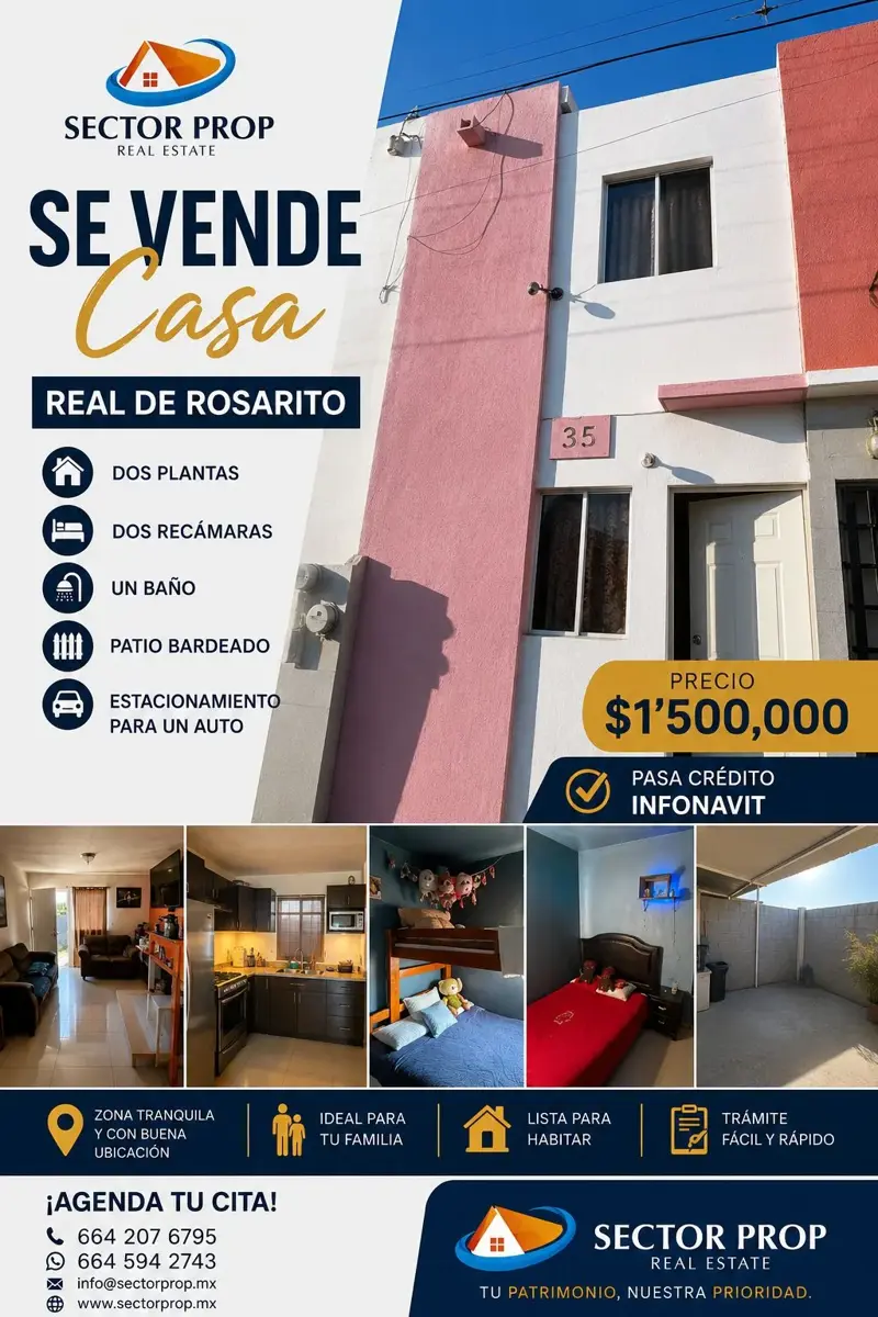 Casa en venta en Real de Rosarito, Playas de Rosarito — foto 1 de 9