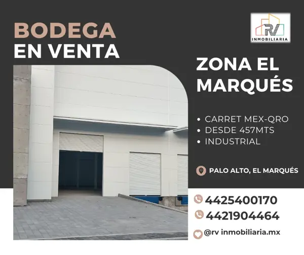 Bodega en venta en Palo Alto, El Marqués, Querétaro