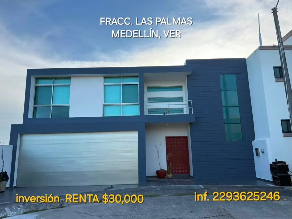 Casa en renta en Las Palmas, Medellín de Bravo — foto 1 de 13