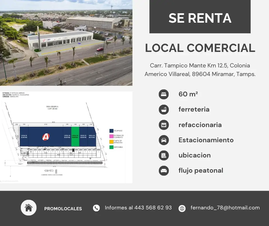 Local en renta en Américo Villarreal, Altamira — foto 1 de 3