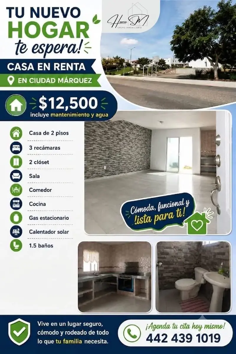 Casa en renta en Ciudad Marqués, El Marqués — foto 1 de 13