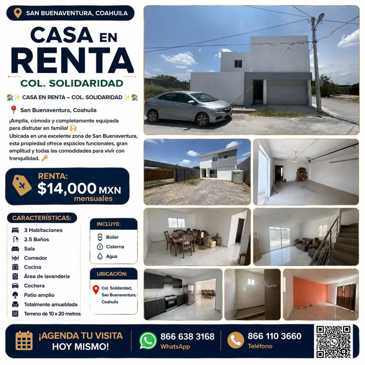 Casa en renta en Solidaridad, San Buenaventura — foto 1 de 10
