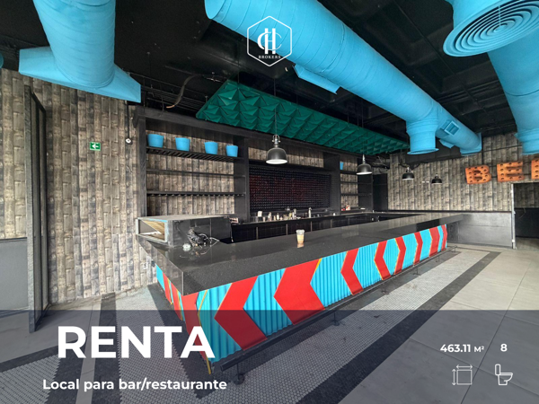 RENTA | Local para bar/restaurante en Plaza Lua | 463.11 m²