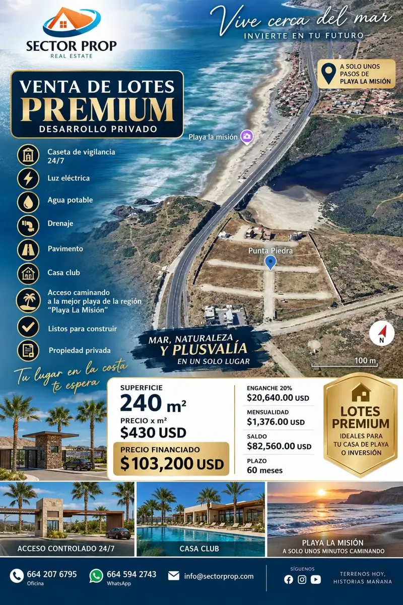 Terreno en venta en Punta Piedra, Ensenada — foto 1 de 5