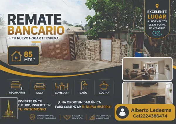 Casa en Remate: Propiedad Residencial en Los Faros, Veracruz