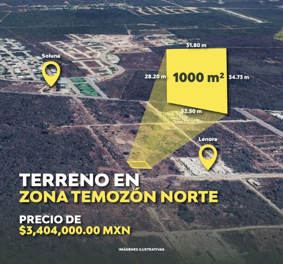 Terreno en venta en Temozon Norte, Mérida — foto 1 de 4