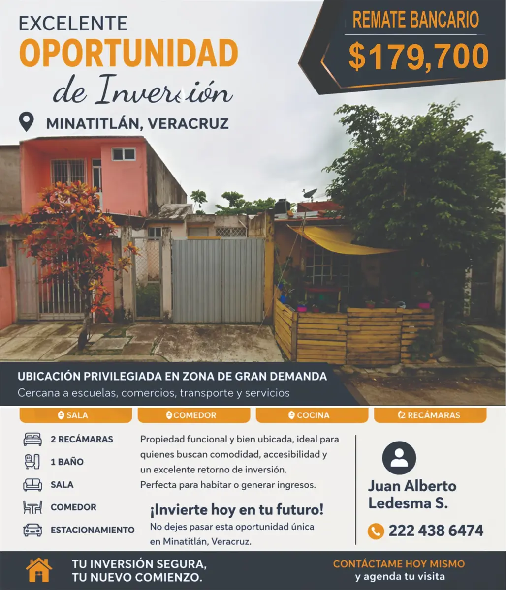Casa en venta en Jardines de Tlalcualeya, Minatitlán — foto 1 de 13