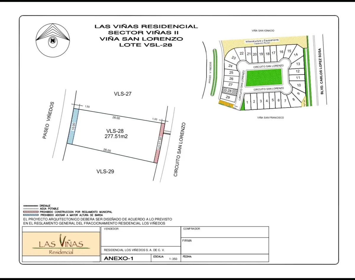 Terreno en venta en Los Viñedos, Torreón — foto 1 de 2