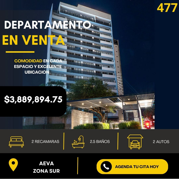 Departamento en venta en Torre Aeva, León, Guanajuato