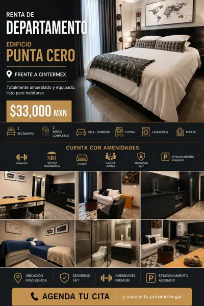 Departamento en renta en Monterrey Centro, Monterrey, Nuevo León