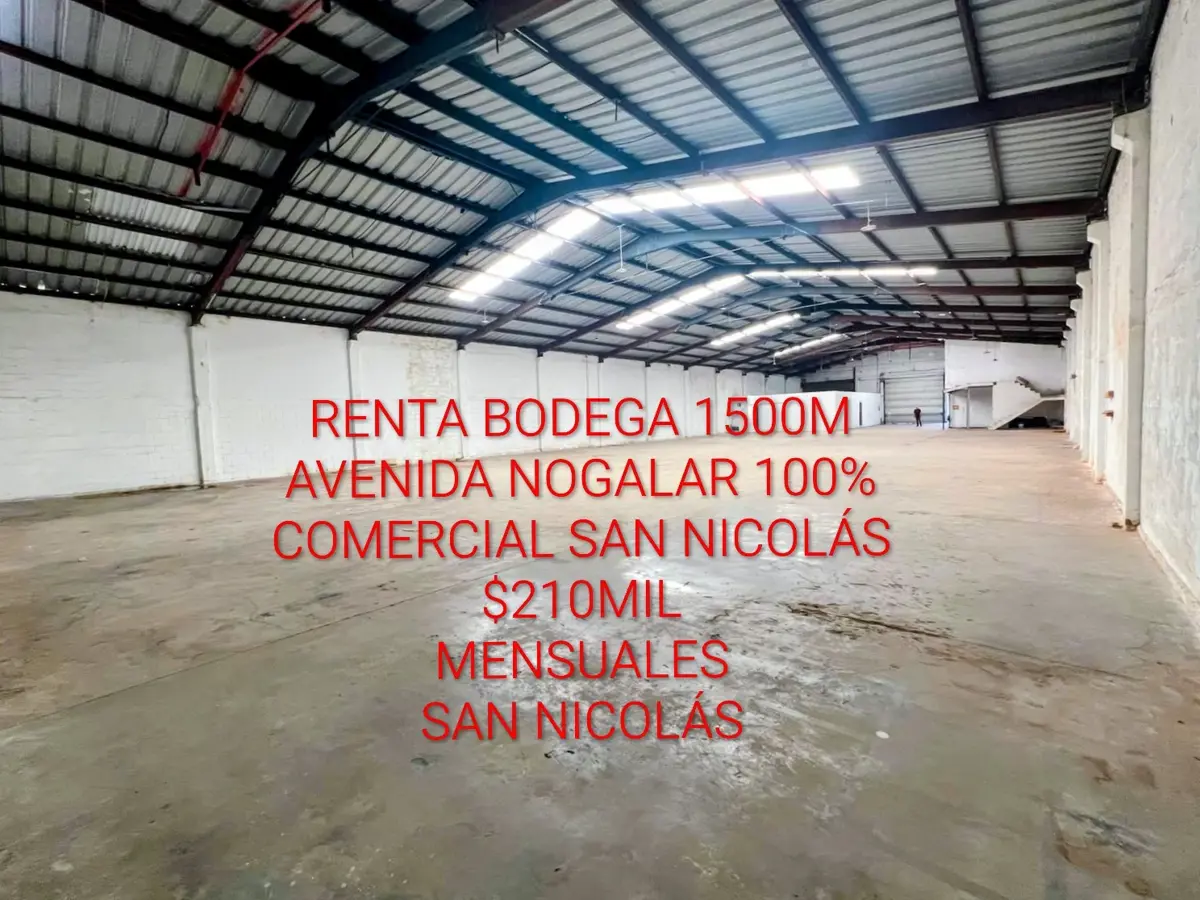 Bodega en renta en San Nicolás de los Garza Centro, San Nicolás de los Garza — foto 1 de 7