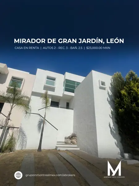 Casa en renta en Mirador de Gran Jardín, León, Guanajuato