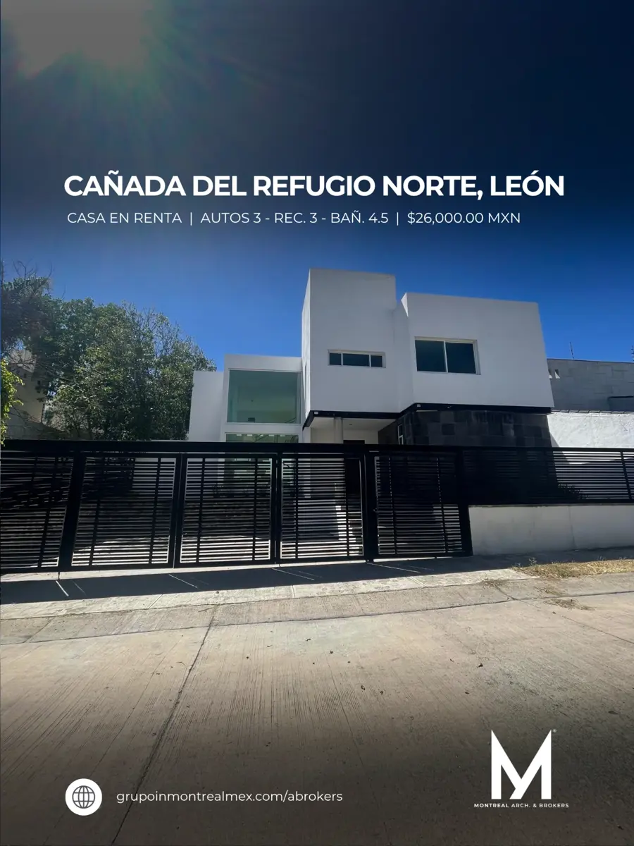 Casa en renta en Cañada del Refugio, León